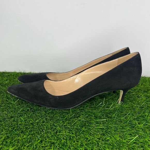 Manolo Blahnik Black BB Suede Women size 11 - Picture 1 of 7
